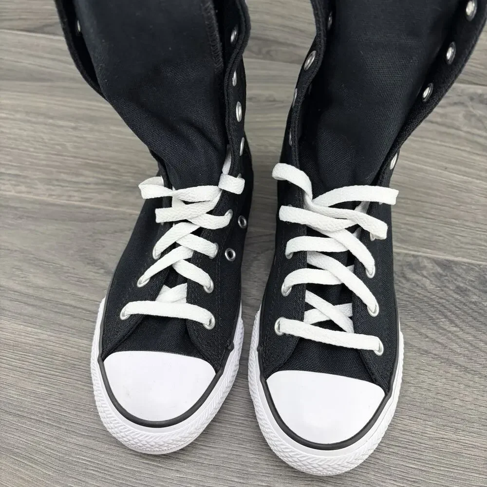 Converse Chuck Taylor All Star X High PS Size 1 Kids Youth Black White Sneakers